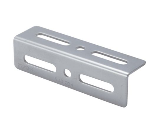 ジョイント金具27型L　ステンレス　寸法100X27　穴数6