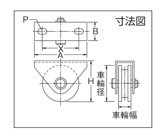 TR MK 枠付重量車 150mm コ型 注文単位 : 1個-