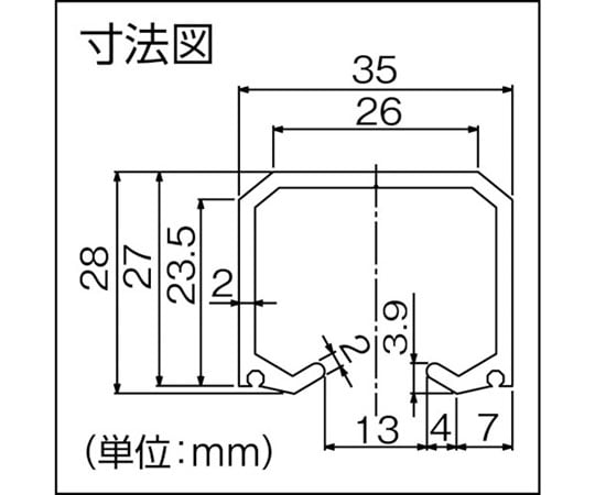 61-2128-30 マテハン アルミレール 1820 シルバー 10M-R18S 【AXEL