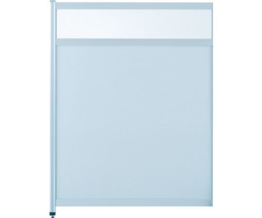 工場用アルミ衝立コーナー増結（上部樹脂ガラス（PVC））