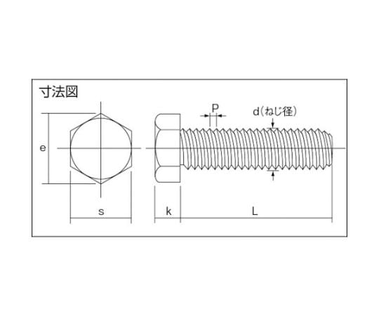 六角ボルト ステンレス 全ねじ M6x15 （200本入）　BT-SUS-0615