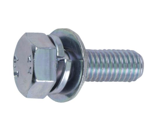 座金組込ボルト トリーマー 三価白 サイズM6×10 20本入