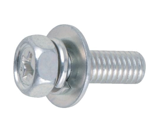 組込ボルト アブセットP-3 三価白 M5×8 33本入