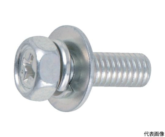 組込ボルト アブセットP-3 三価白 M5×10 32本入