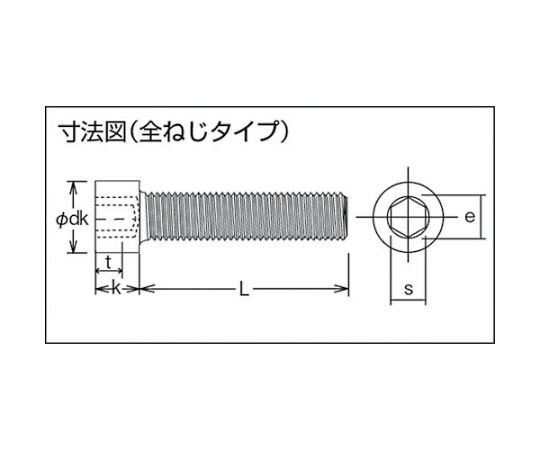 低頭六角穴付ボルト 黒染め全ネジ M3×10 25本入　B081-0310