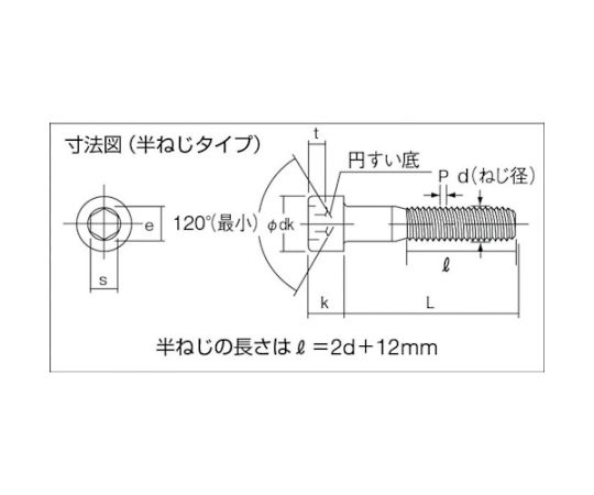 61-2141-69 六角穴付ボルト ステンレス半ネジ サイズM4×35 26本入 B44