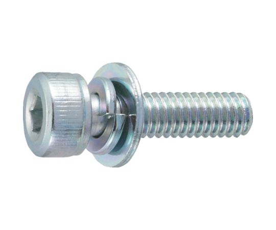 六角穴付組込ボルトI-3 三価白 M3×6 14本入