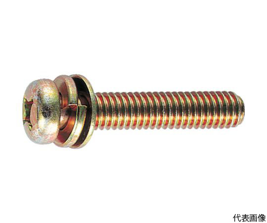 クリオネネページ 61-2152-83 ナベ頭組込ネジ クロメートP-4 M4×8 130本入 B51-0408