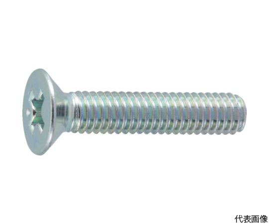 皿頭小ねじ 三価白 全ネジ M6×12 54本入