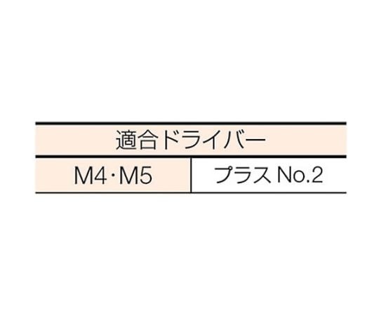 皿頭サッシュ小ねじ ステンレス 全ネジ M4×6 200本入　B65-0406