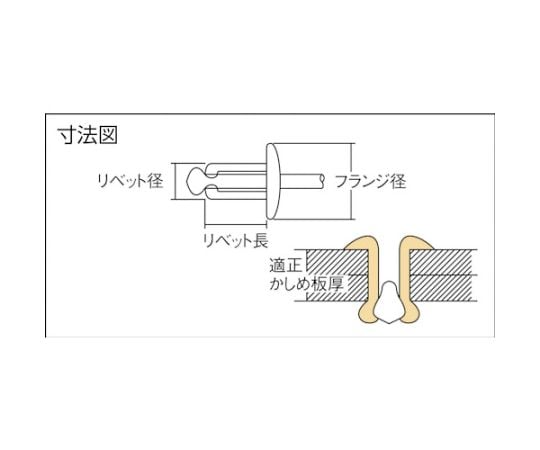 ブラインドリベット（SUS/SUS）　3-4　60本入　SS-34