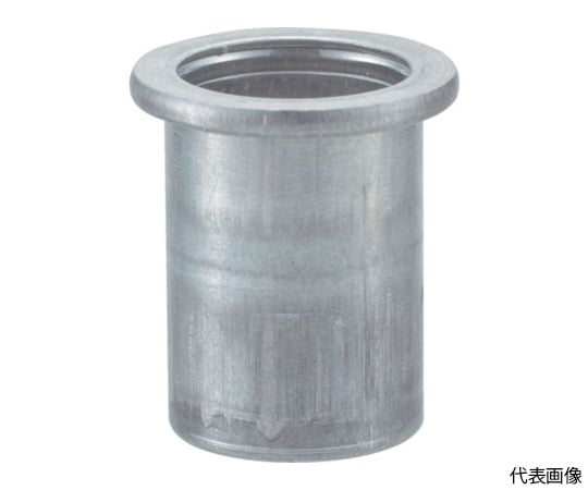 クリンプナット平頭アルミ　板厚4.0　M8X1.25　（19個入）