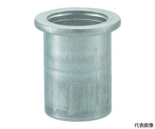 クリンプナット平頭アルミ　板厚3.5　M4X0.7　1000個入