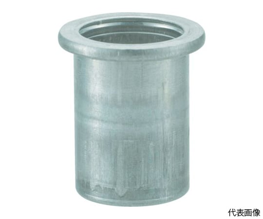 クリンプナット平頭アルミ　板厚4.0　M6X1.0　1000個入