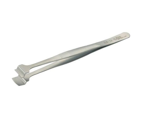 耐酸耐磁ルビスピンセット 127mm 先端幅9.5mm ウエハー用
