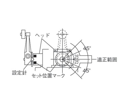 リミットスイッチ　ローラーレバー形　ハイオーバートラベル90°　1LS-J550