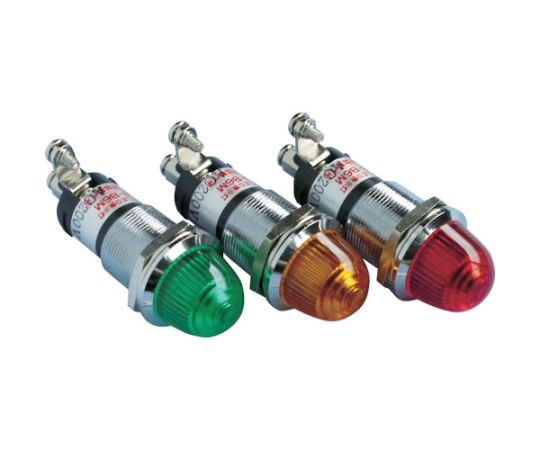 ランプ交換型超高輝度LED表示灯（AC200V接続） 緑 φ16 DO8-B6M-AC200V-G/G