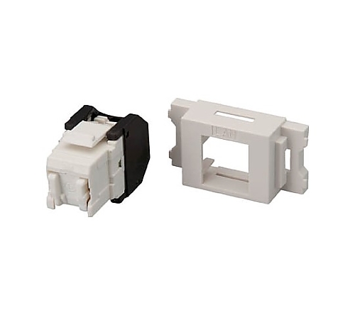 61-2227-65 Cat6 RJ45モジュラージャック露出型アウトレットセット 1