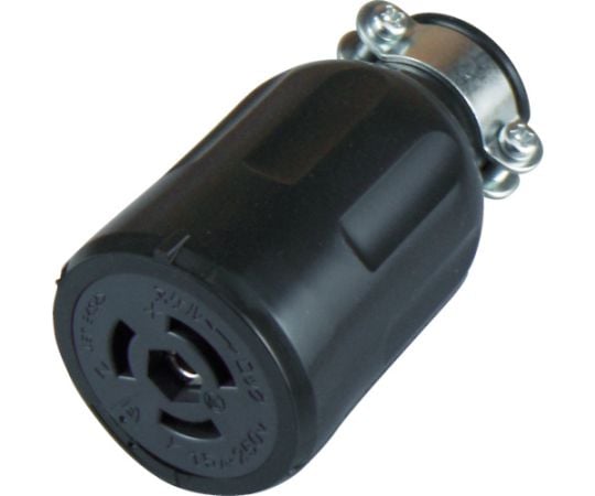 引掛形　ゴムコネクタボディ　接地3P15A250V