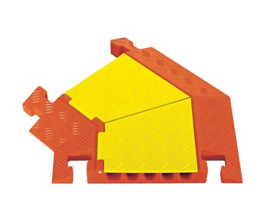 ラインバッカー　ケーブルプロテクタ　重量型　電線5本　左曲