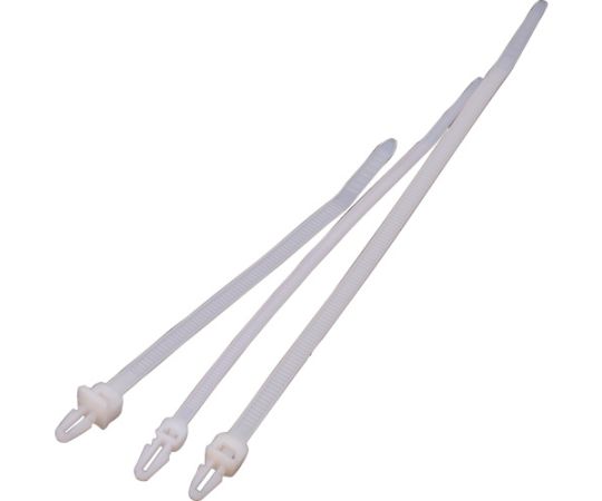 プッシュマウントタイ（ウィング無）　幅4.8x203　取付穴径4.8