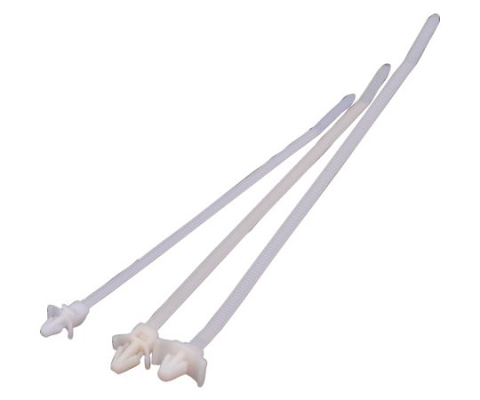 プッシュマウントタイ（ウィング）　幅4.6x170　取付穴径6.0