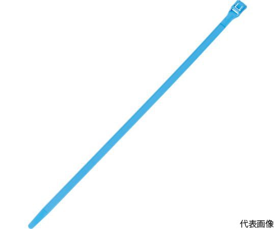 結束バンド インラインタイ 耐候性 ライトブルー （100本入）