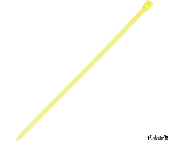 結束バンド インラインタイ 耐候性 黄 （100本入）