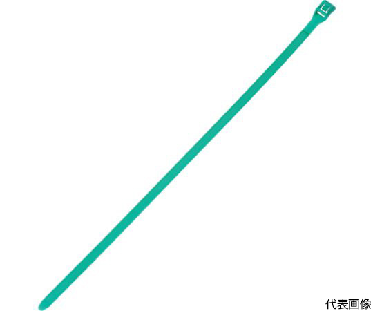 結束バンド インラインタイ 耐候性 緑 （100本入）