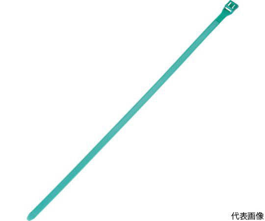 結束バンド インラインタイ 耐候性 深緑 （100本入）