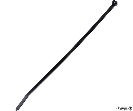 ステンレス爪ロック式ナイロン結束バンド　耐候性黒　幅4.7mm　長さ384mm　100本入り
