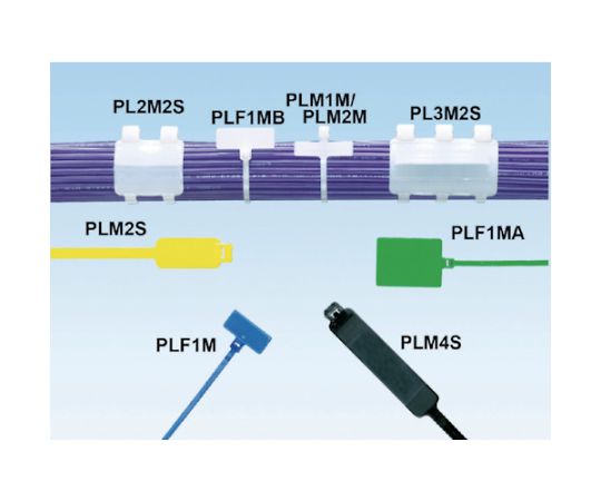 旗型タイプナイロン結束バンド　ナチュラル　（100本入）　PLF1MA-C