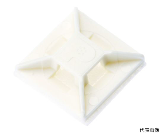 マウントベース アクリル系粘着テープ付き 白 （1000個入）