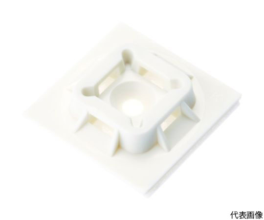 マウントベース アクリル系粘着テープ付き 白 （500個入）