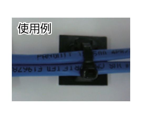 マウントベース　アクリル系粘着テープ付き　耐候性黒（100個入）　ABMM-AT-C0