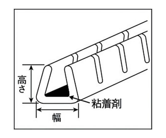 粘着剤付き自在ブッシュ　スリットあり　ナチュラル　GEE62F-A-C