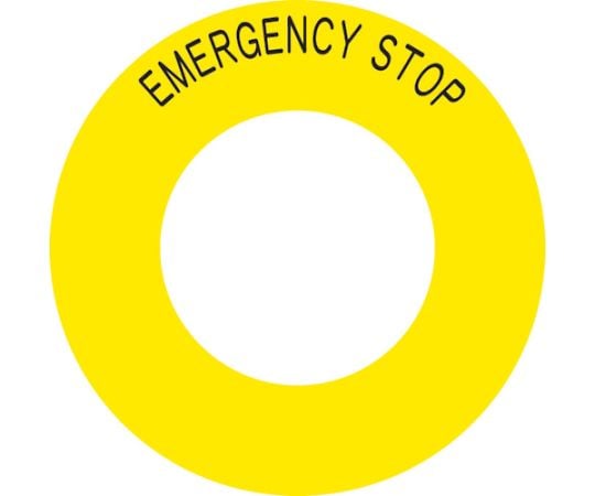 ボタンラベルEMERGENCY STOPφ56 1組（10枚入）