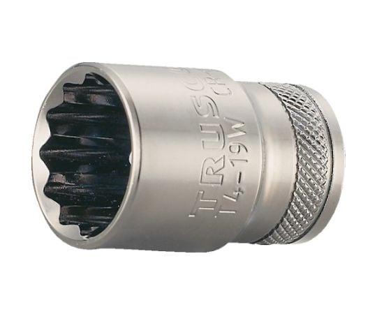 61-2261-17 ソケット 12角タイプ 差込角12.7 対辺10mm T4-10W 【AXEL