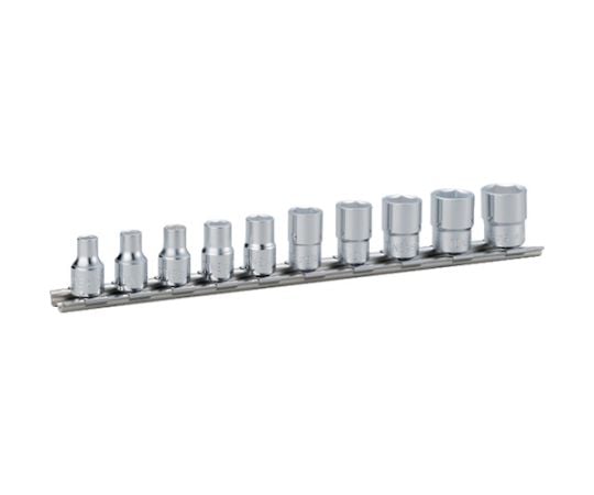 ソケットセット（6角・ホルダー付） 10pcs 差込角6.35mm