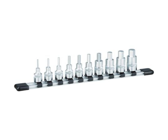 ヘキサゴンソケットセット（インチホルダー付） 10pcs 差込角9.5mm