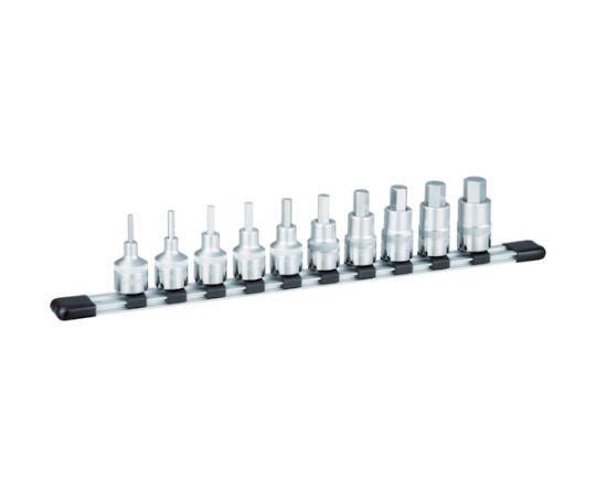 ヘキサゴンソケットセット（インチホルダー付） 10pcs 差込角12.7mm