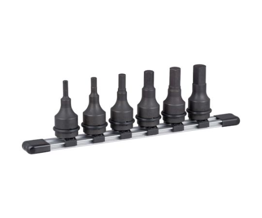 インパクト用ヘキサゴンソケットセット（ホルダー付）　6pcs