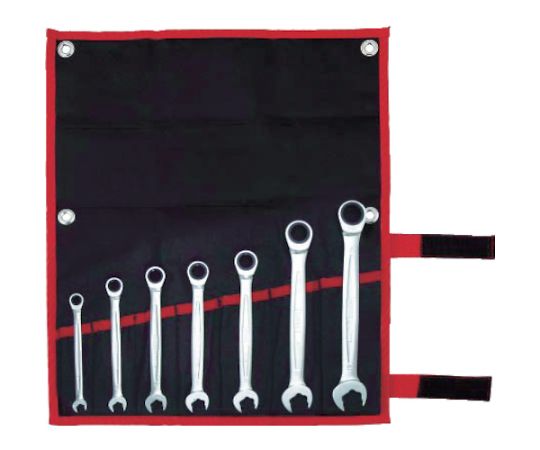 クイックラチェットめがねレンチセット　7pcs