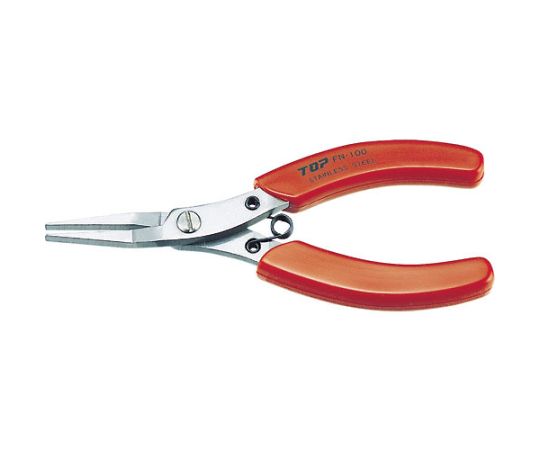 フラットノーズプライヤ　ステンレス製100mm
