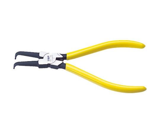 スナップリングプライヤ穴用曲爪　175mm　使用範囲19～65mm