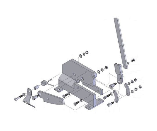 板金用切断機 レバーシャP-3用部品 NO.19ハンドルレバー P3019