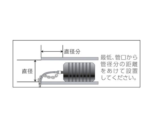 管内止水用品 シングルサイズ・テストボール65mm　270-108