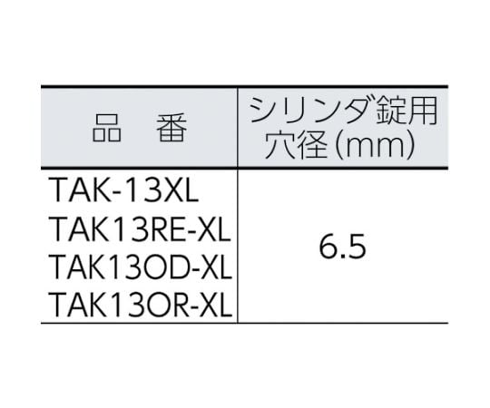 61-2487-19 プロテクターツールケース 黒 L TAK-13L