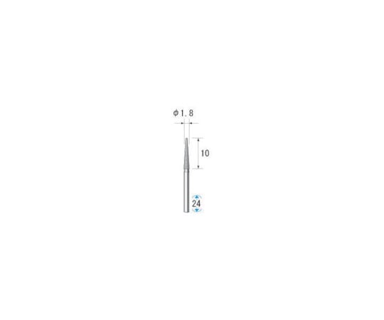 電着ダイヤモンドバー （1Pk（袋）=5本入） 刃径1.8mm 11123