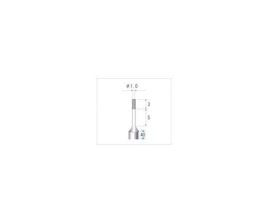 超硬軸CBNバー　刃径1mm